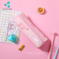 Korean Style Cartoon Canvas Candy Color Pencil Case